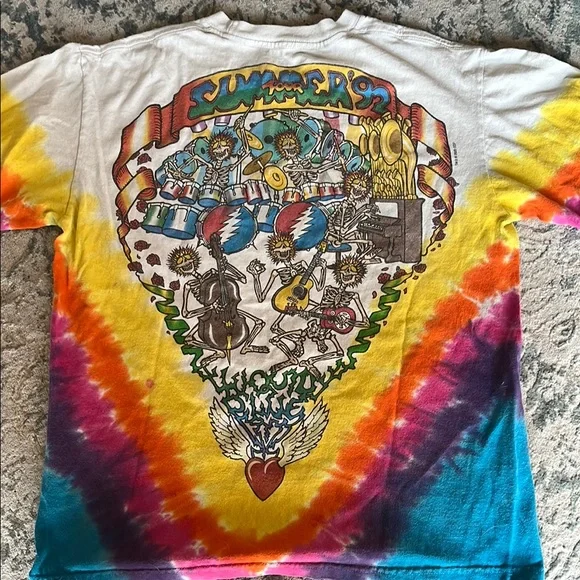 Grateful Dead Colorful Graphic Tie-Dye T-Shirt - Picture 2 of 2